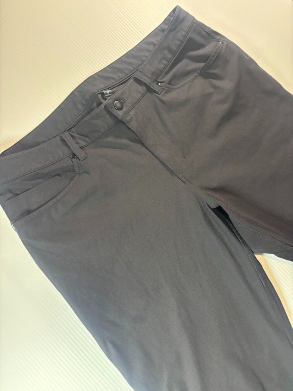 Lululemon Men's ABC Pants, Size 36 Black Warpstreme 5-Pocket Stretch